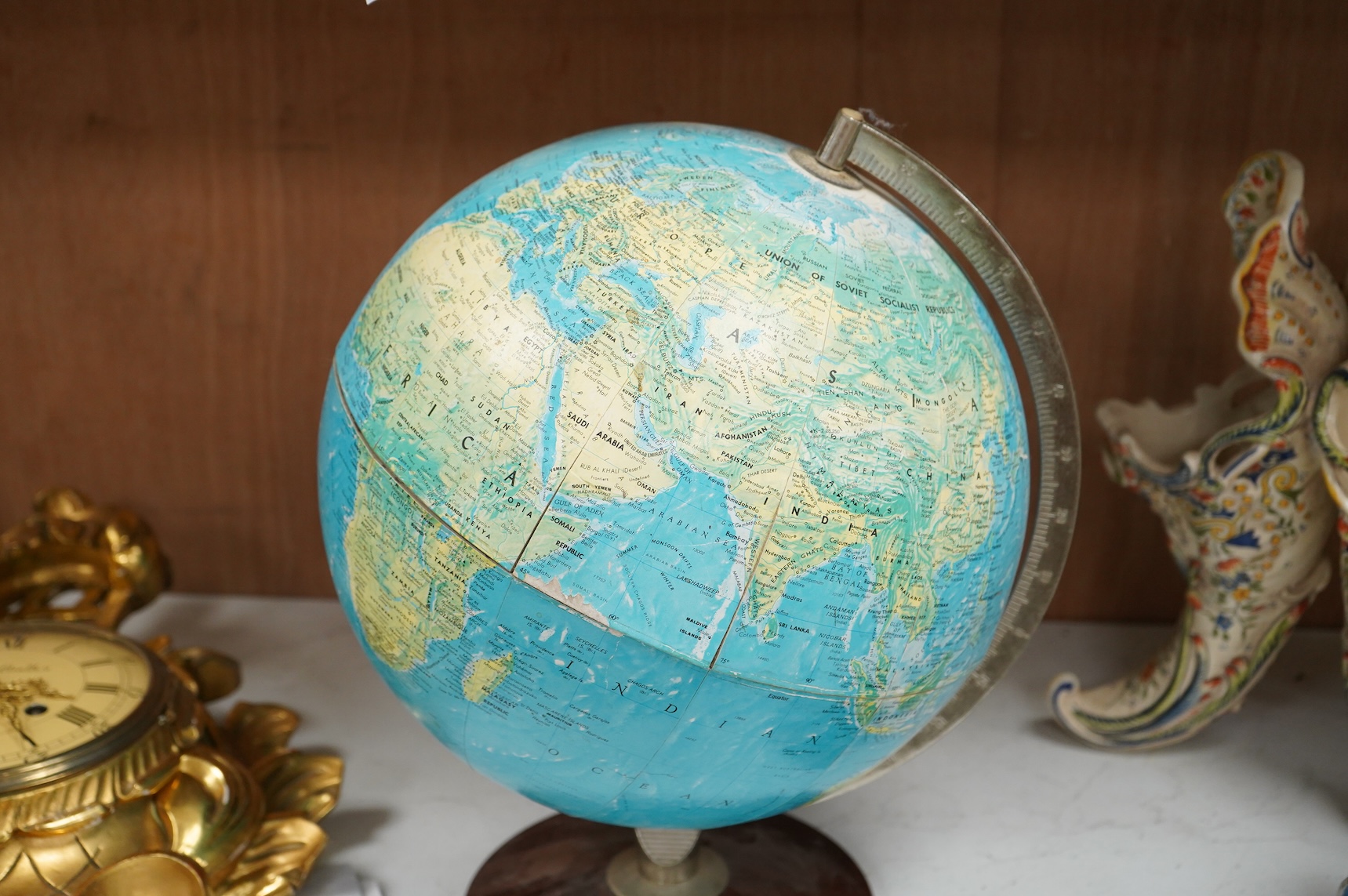 A Philips 12 inch globe, 1976, 41cm high